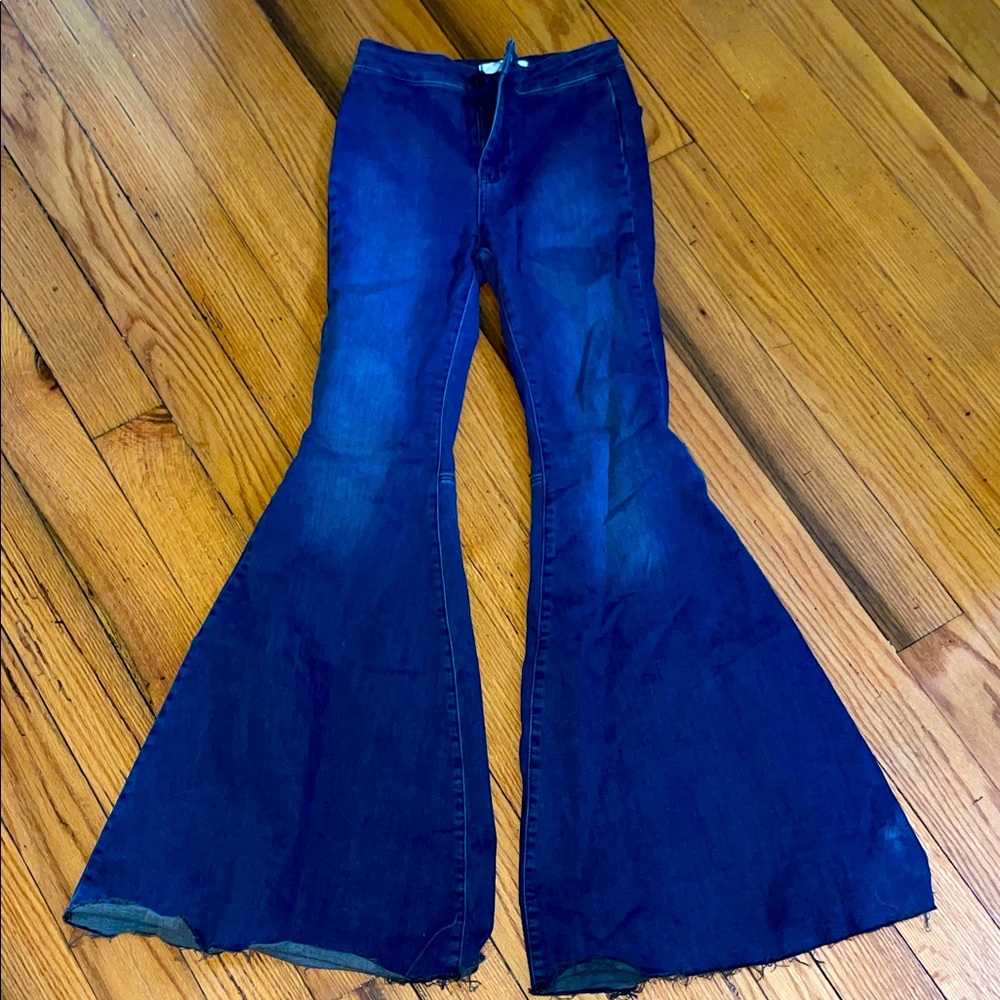 We The Free Dark Blue Flare Jeans